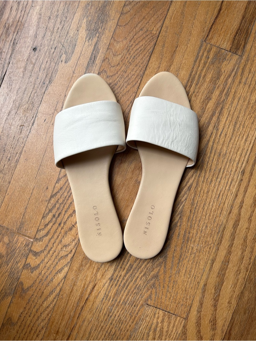 Nisolo Slide Sandals in White